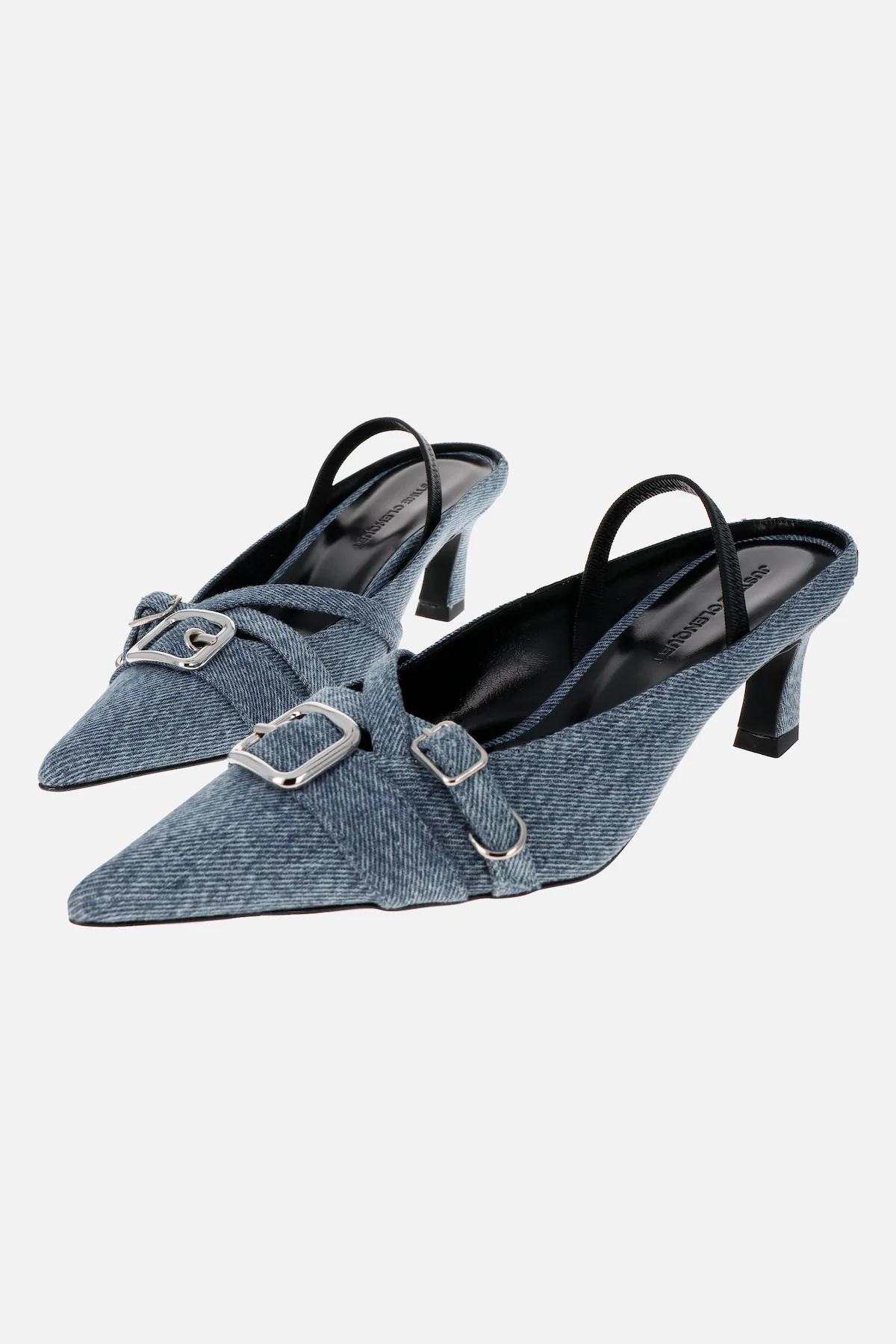 Joan denim blue slingbacks - Image 6