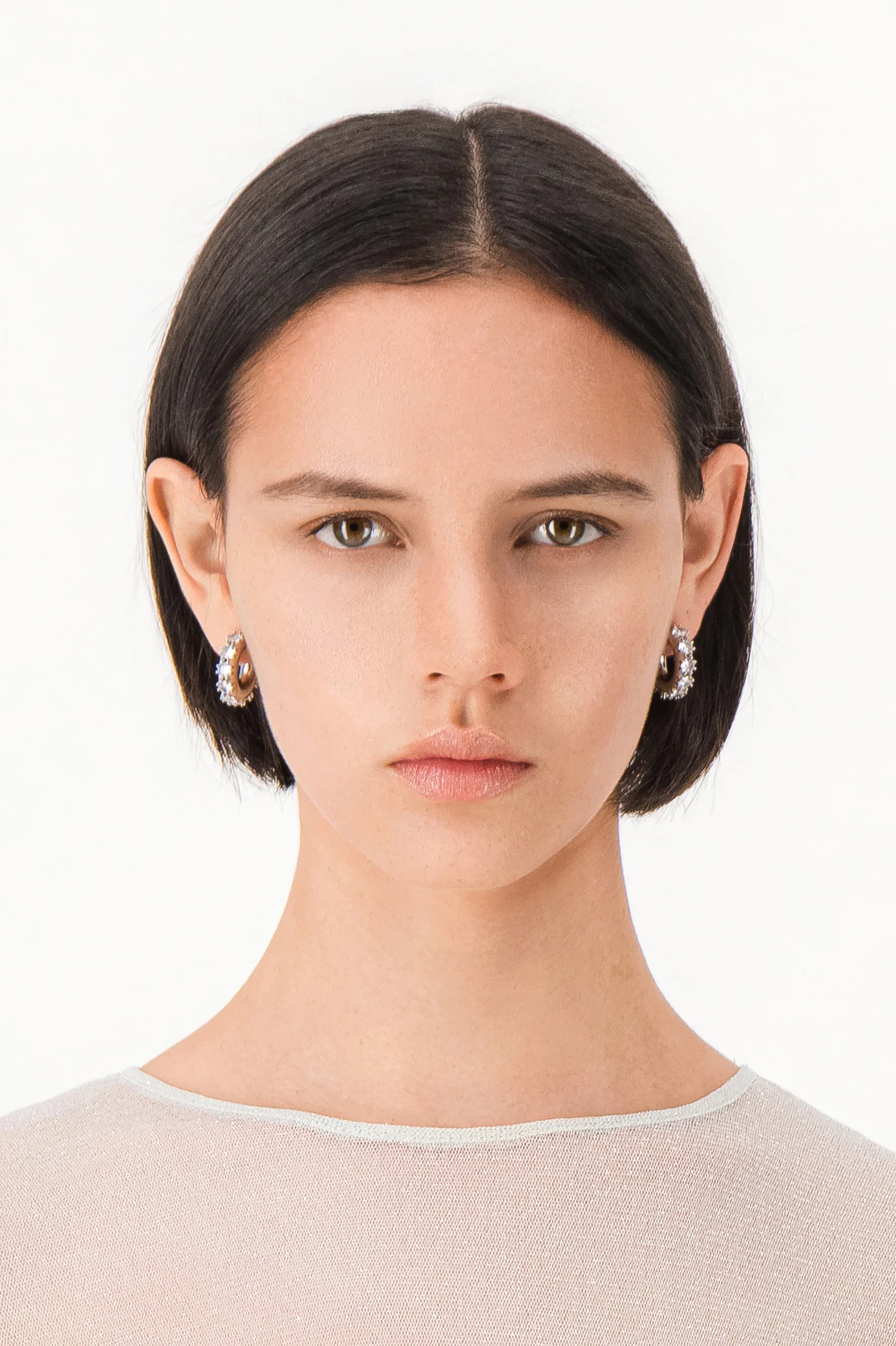 Nina medium silver earrings - Image 3